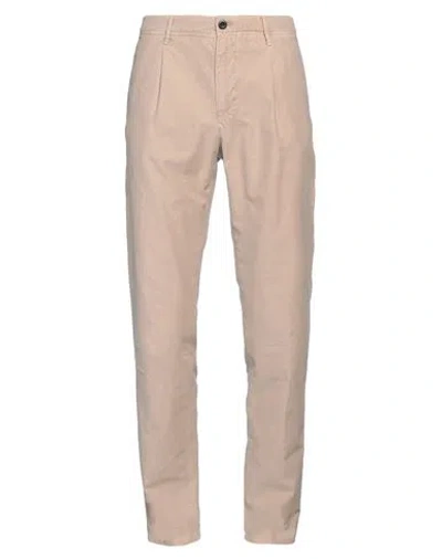 Incotex Man Pants Sand Size 34 Cotton, Elastane In Gray