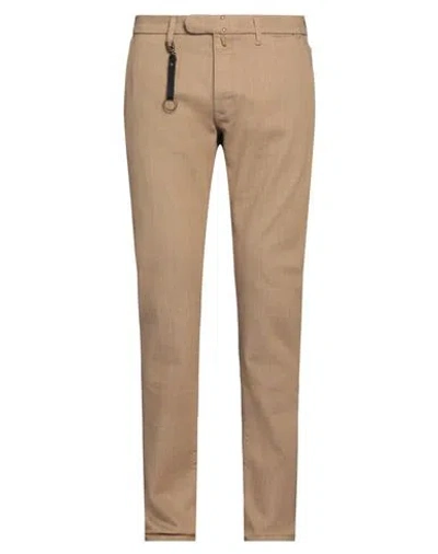 Incotex Man Pants Sand Size 33 Cotton, Elastane In Beige