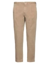 Incotex Man Pants Sand Size 34 Cotton, Linen, Elastane In Gray