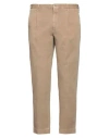 Incotex Man Pants Sand Size 34 Cotton, Linen, Elastane In Beige