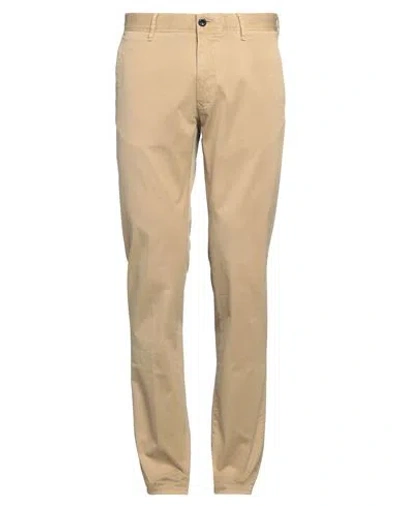 Incotex Man Pants Sand Size 35 Cotton, Elastane In Beige