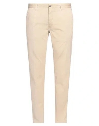 Incotex Man Pants Sand Size 38 Cotton, Elastane In Neutral