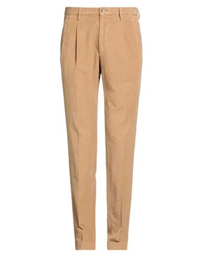 Incotex Man Pants Sand Size 38 Cotton, Elastane In Neutral