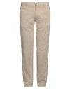 Incotex Man Pants Sand Size 38 Cotton, Linen In Beige