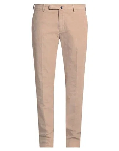 Incotex Man Pants Sand Size 40 Cotton, Elastane In Beige