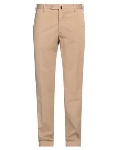 Incotex Man Pants Sand Size 40 Cotton, Elastane In Neutral