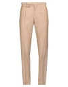 Incotex Man Pants Sand Size 40 Virgin Wool, Mohair Wool In Sand