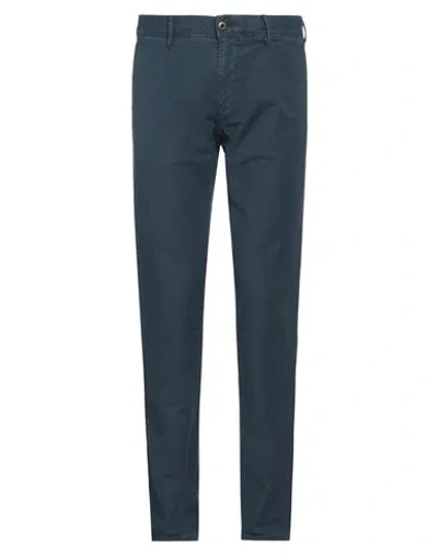 Incotex Slacks Man Pants Midnight Blue Size 32 Cotton, Linen, Elastane