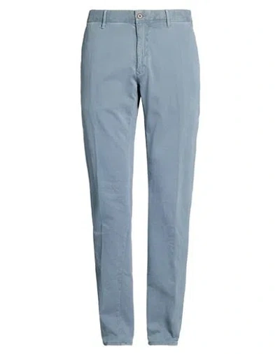 Incotex Man Pants Slate Blue Size 33 Cotton, Elastane