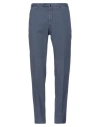 Incotex Man Pants Slate Blue Size 34 Cotton, Elastane