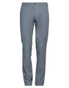 Incotex Man Pants Slate Blue Size 34 Cotton, Linen, Elastane