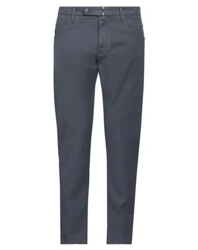 Incotex Man Pants Slate Blue Size 31 Cotton, Linen, Elastane