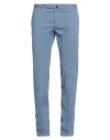 Incotex Man Pants Slate Blue Size 38 Cotton, Elastane