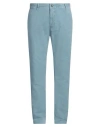 Incotex Man Pants Slate Blue Size 38 Cotton, Elastane