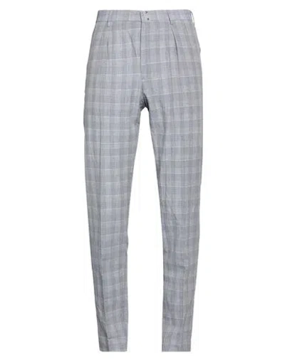 Incotex Man Pants Slate Blue Size 38 Cotton, Linen