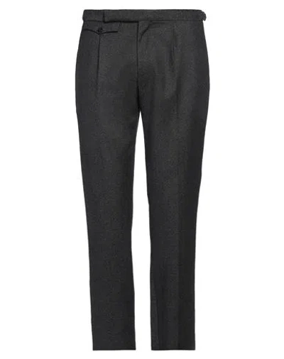 Incotex Man Pants Charcoal Size 40 Virgin Wool, Cotton In Grey