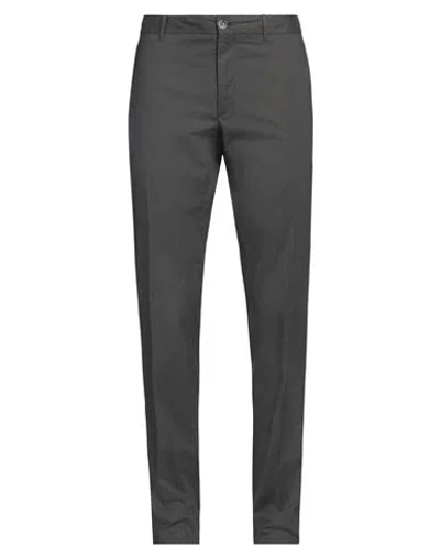 Incotex Man Pants Charcoal Size 44 Cotton, Elastane In Grey