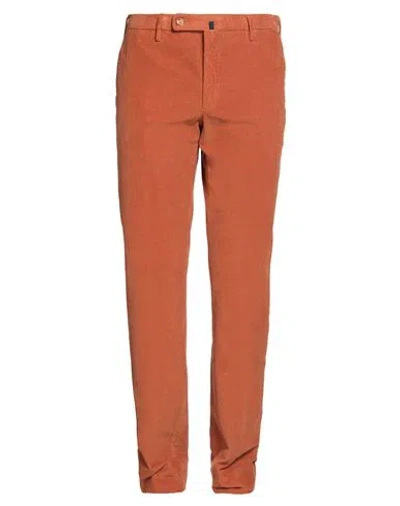 Incotex Man Pants Tan Size 42 Cotton, Elastane In Orange