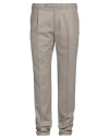 Incotex Man Pants Taupe Size 38 Virgin Wool In Grey