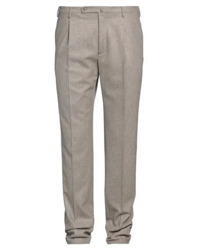 Incotex Man Pants Taupe Size 38 Virgin Wool In Grey