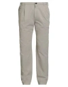 Incotex Man Pants Taupe Size 40 Cotton, Linen In Gray