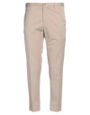 Incotex Man Pants Taupe Size 42 Cotton, Elastane In Grey