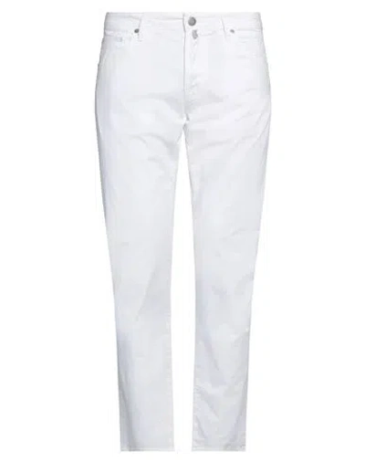 Incotex Man Pants White Size 30 Cotton, Elastane
