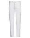 Incotex Man Pants White Size 38 Cotton, Linen, Elastane