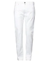 Incotex Man Pants White Size 32 Cotton, Elastane