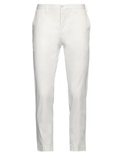 Incotex Man Pants White Size 32 Cotton, Elastane