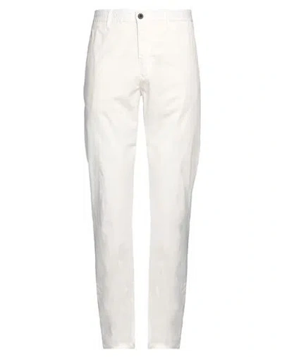 Incotex Man Pants White Size 34 Cotton, Elastane