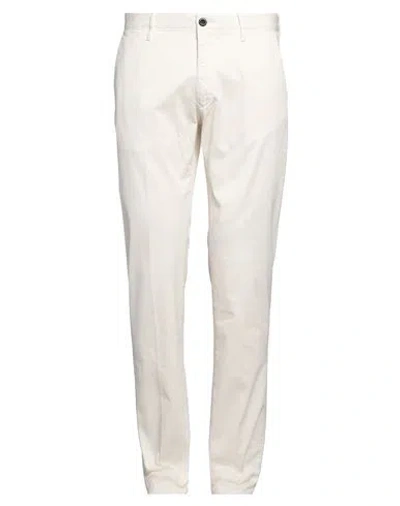 Incotex Man Pants White Size 34 Cotton, Elastane In White