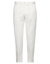 Incotex Man Pants White Size 36 Cotton, Elastane