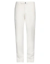 Incotex Blue Division Man Pants Cream Size 34 Cotton, Cashmere, Elastane In White