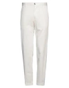 Incotex Man Pants White Size 34 Cotton, Elastane
