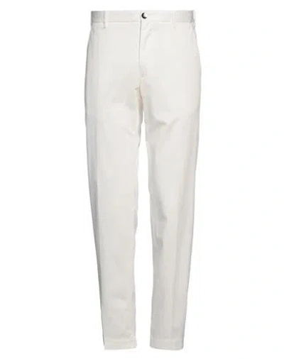 Incotex Man Pants White Size 34 Cotton, Elastane In White