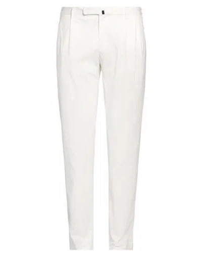 Incotex Man Pants White Size 34 Cotton, Lyocell, Elastane In White