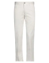 Incotex Man Pants White Size 31 Cotton, Elastane