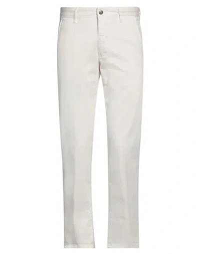 Incotex Man Pants White Size 31 Cotton, Elastane In White