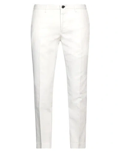 Incotex Man Pants White Size 36 Cotton, Linen