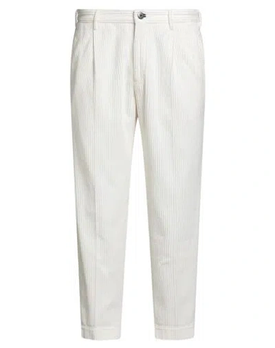 Incotex Man Pants White Size 38 Cotton