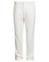 Incotex Man Pants White Size 38 Cotton