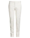Incotex Man Pants White Size 38 Cotton, Elastane