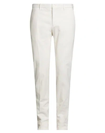 Incotex Man Pants White Size 38 Cotton, Elastane