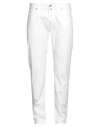 Incotex Man Pants White Size 40 Cotton, Elastane