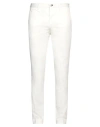 Incotex Man Pants White Size 34 Cotton, Lyocell, Elastane In White