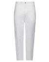 Incotex Man Pants White Size 40 Linen, Cotton