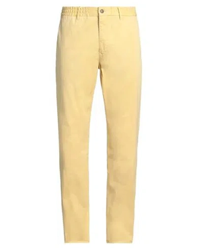 INCOTEX INCOTEX SLACKS BY SLOWEAR MAN PANTS YELLOW SIZE 33 COTTON, ELASTANE