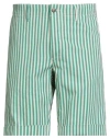 Incotex Man Shorts & Bermuda Shorts Green Size 35 Cotton In Green