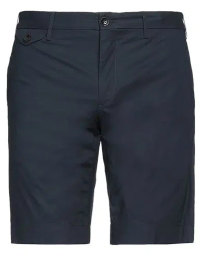Incotex Man Shorts & Bermuda Shorts Midnight Blue Size 36 Cotton, Elastane